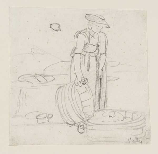 A Woman with Wash-Tubs