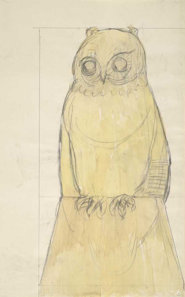 Design for owl motif‘, Alan L. Durst, [1950–3]‘, Alan L. Durst, [1950–3 ...
