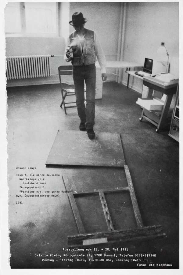 Joseph Beuys, Raum 3, die ganze deutsche Nachkriegslyrik