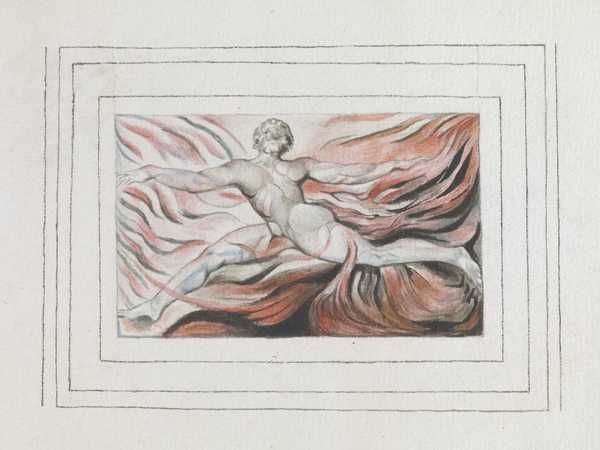 Plate 3 of ‘Urizen’: Oh! Flames of Furious Desires’