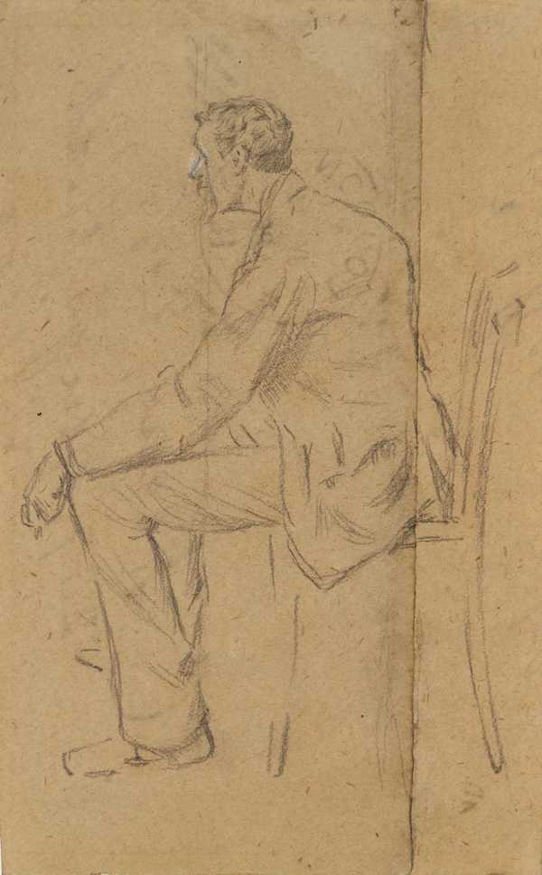 ‘Self-Portrait, Seated‘, Charles Samuel Keene, ?1885 | Tate