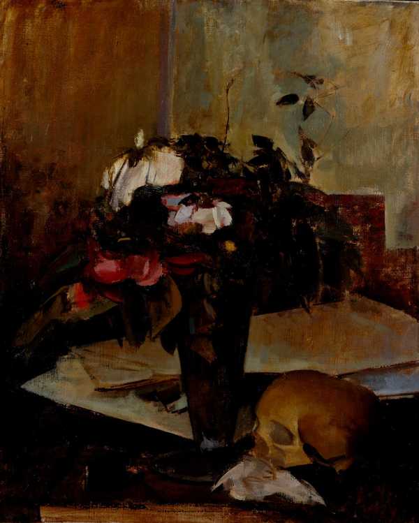 ‘Still Life with Skull‘, Rodrigo Moynihan, 1945 | Tate