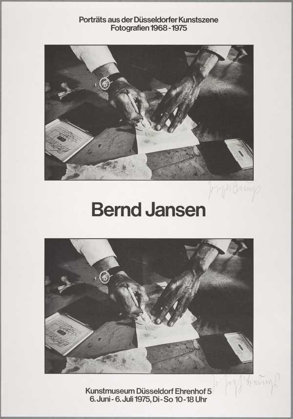 Bernd Jansen: Portraits from the Düsseldorf Art Scene, Photographs 1968-1975
