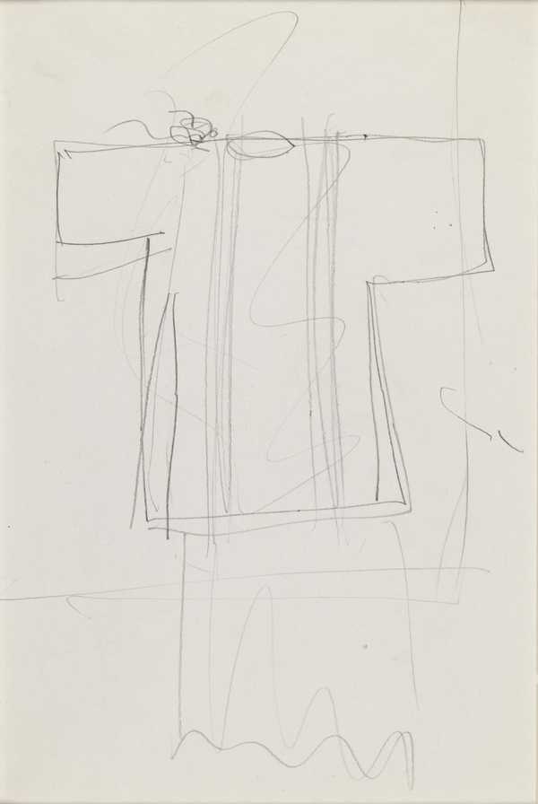 Study of priest’s robes‘, David Jones, [c.192530]‘, David Jones, [c