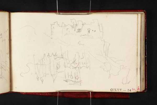 Innerwick Church ‘Innerwick Castle; and Haddington Church‘, Joseph Mallord William ...