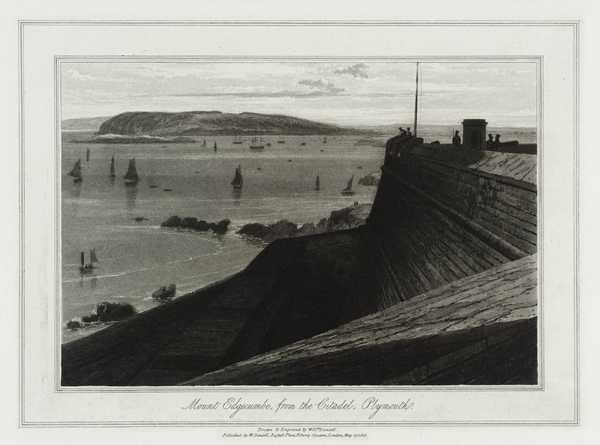 Mount Edgecumbe, from the Citadel, Plymouth