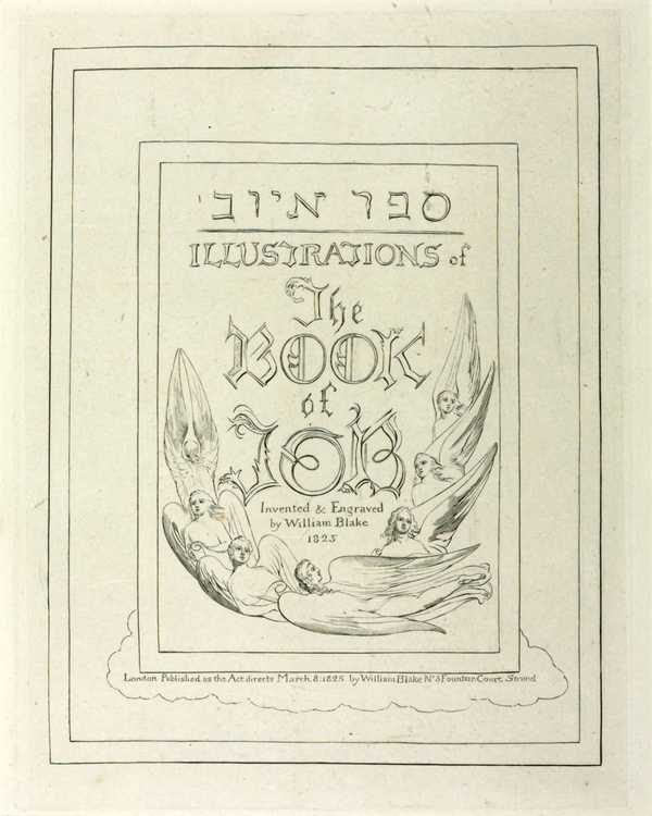 'Title-Page of 'The Book of Job'', William Blake, 1825, reprinted 1874