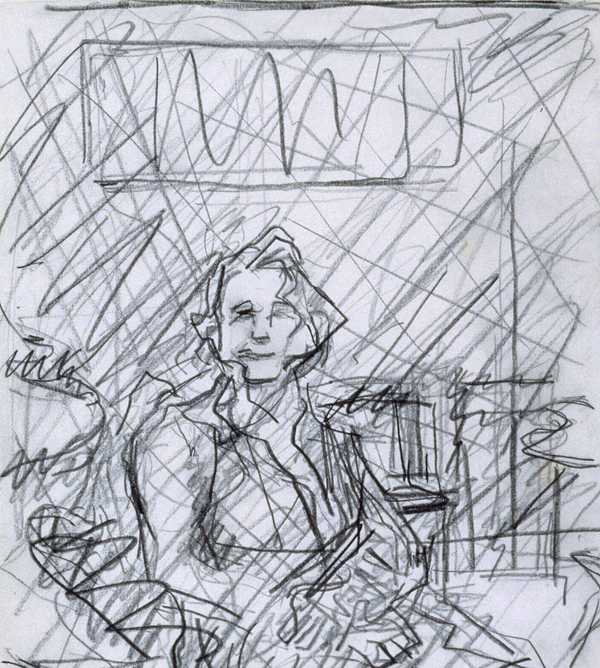 Sketch from Sickert’s ‘Lady Martin’