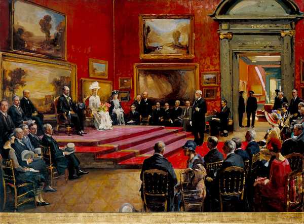 The Opening of the Modern Foreign and Sargent Galleries at the Tate Gallery, 26 June 1926