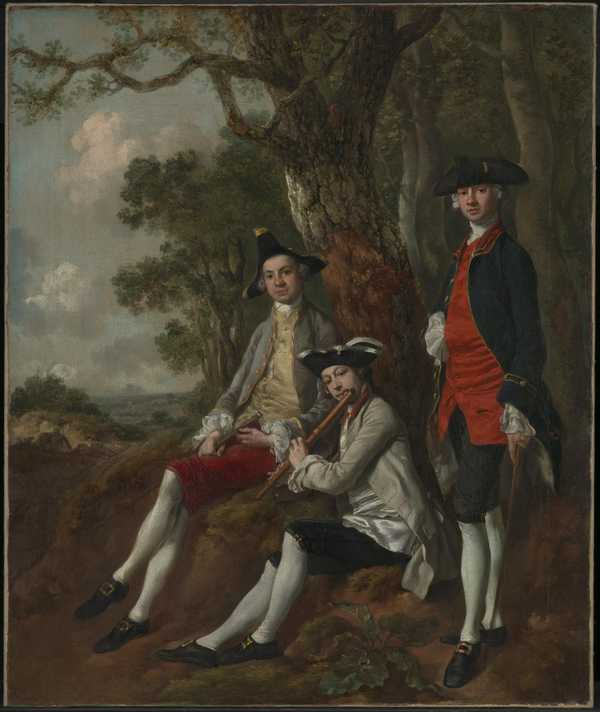 Peter Darnell Muilman, Charles Crokatt and William Keable in a Landscape