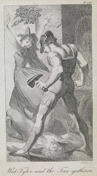 Wat Tyler and the Tax-Gatherer (after Henry Fuseli)