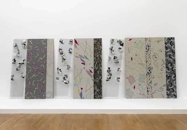 Vienna Triptych, Leaningand Surrounded by Chorus Girls and