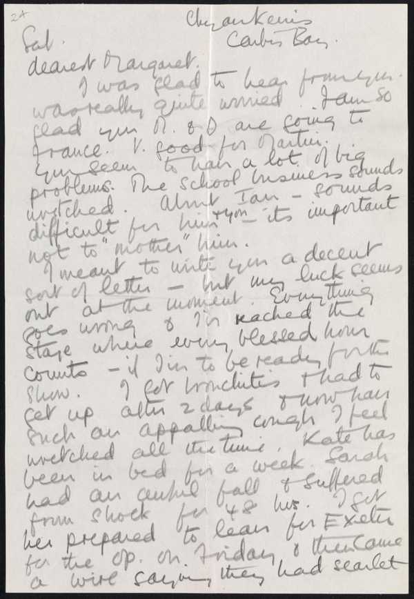 Letter sent by Barbara Hepworth to Margaret Gardiner‘, Dame Barbara ...