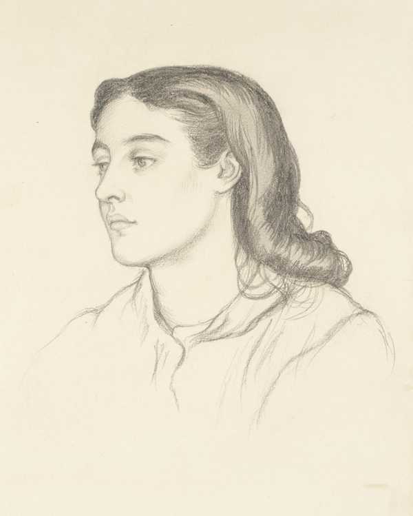 ‘miss Robertson (mrs Fernandez)‘, Dante Gabriel Rossetti, C.1866 