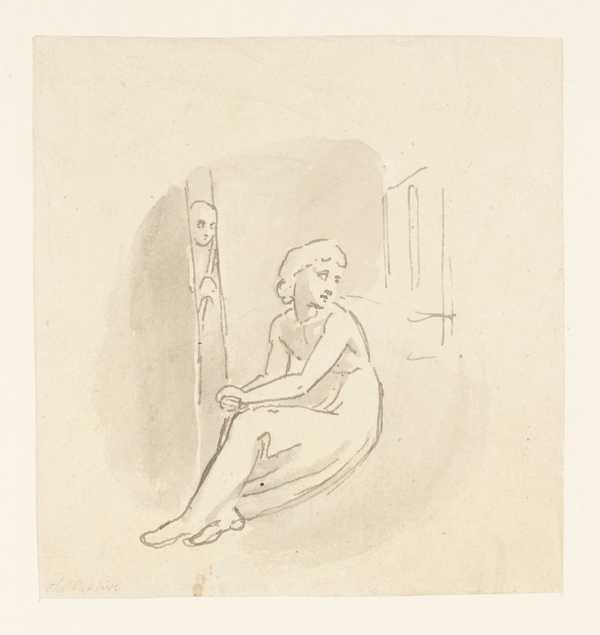 A Seated Woman, with a Gaoler