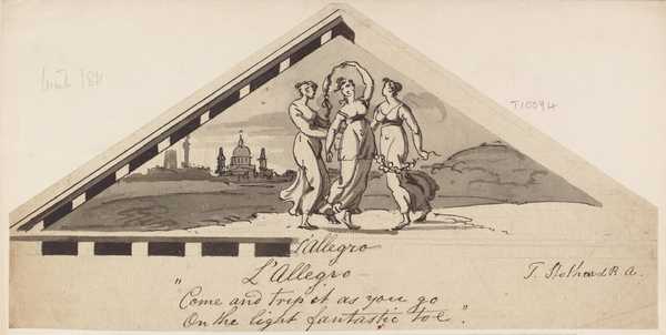 ‘L’Allegro’; Design for a Pediment