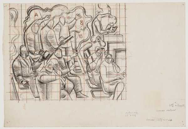 Study for ‘The Control Room, Civil Defence Headquarters’