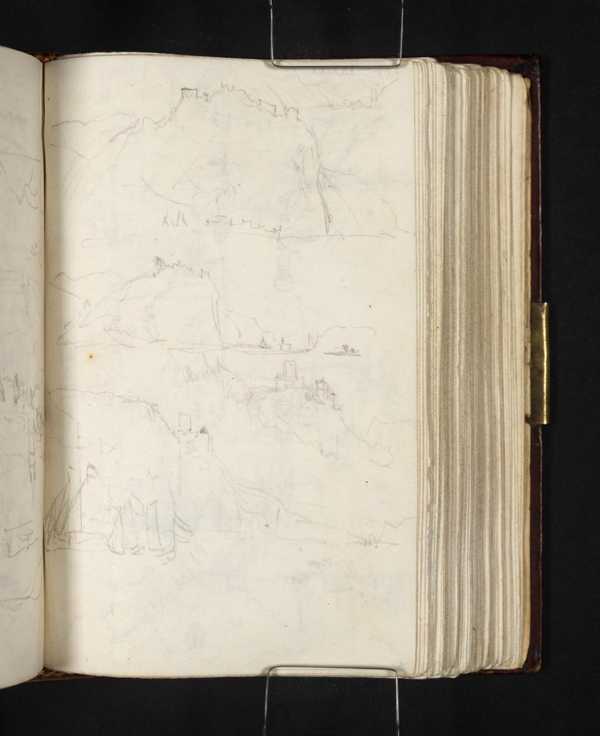 ‘Hammerstein, Looking Upstream, and with Andernach in the Distance