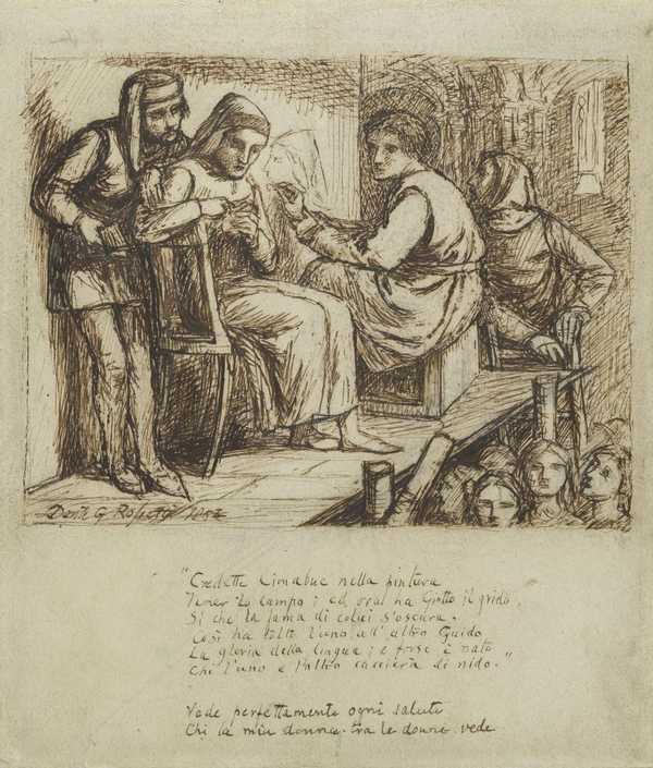Study for ‘Giotto Painting the Portrait of Dante’