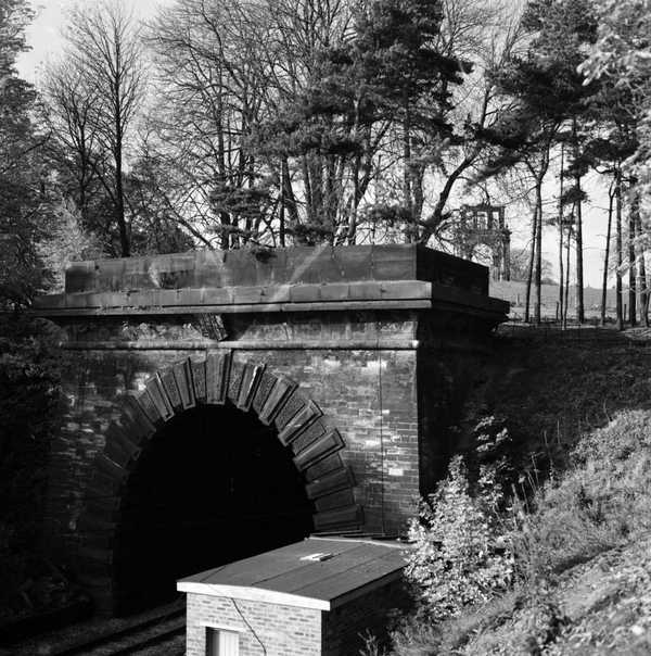 Photograph of the railway tunnel at Shugborough Park near Great Haywood ...