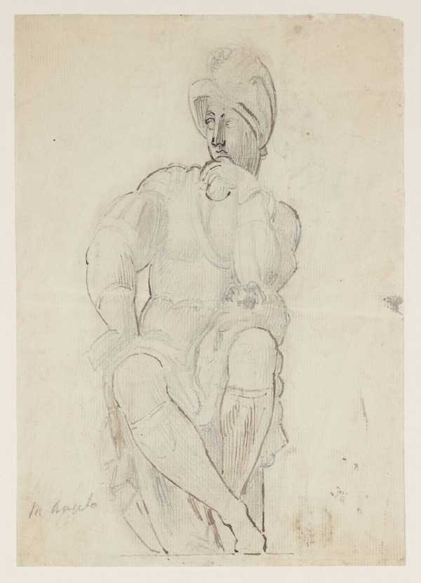 Seated Figure after Michelangelo