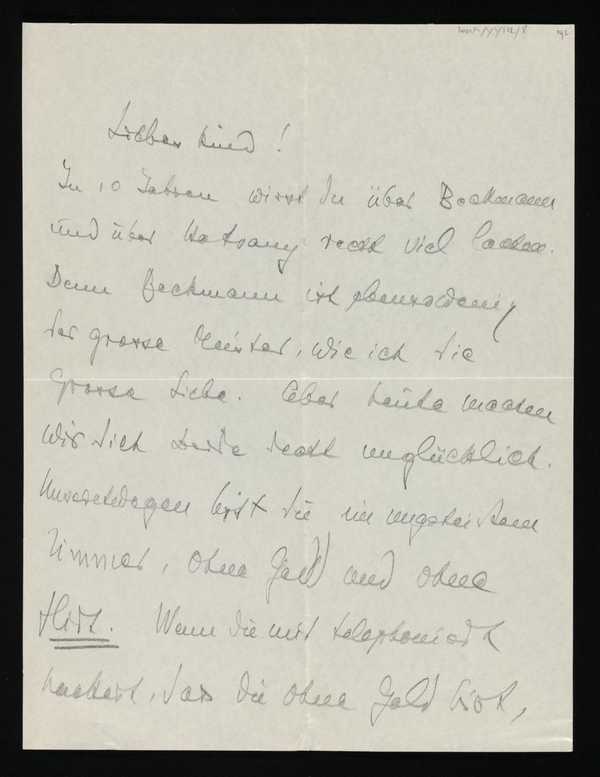 Letter from Lajos Hatvany‘, Lajos Hatvany, recipient: Marie-Louise Von ...