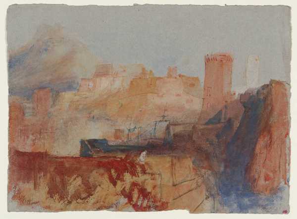 ‘Marseilles: In the Port‘, Joseph Mallord William Turner, c.1828 | Tate