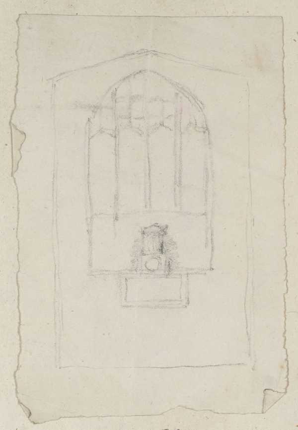 [title not known] Verso: Sketch of Monument