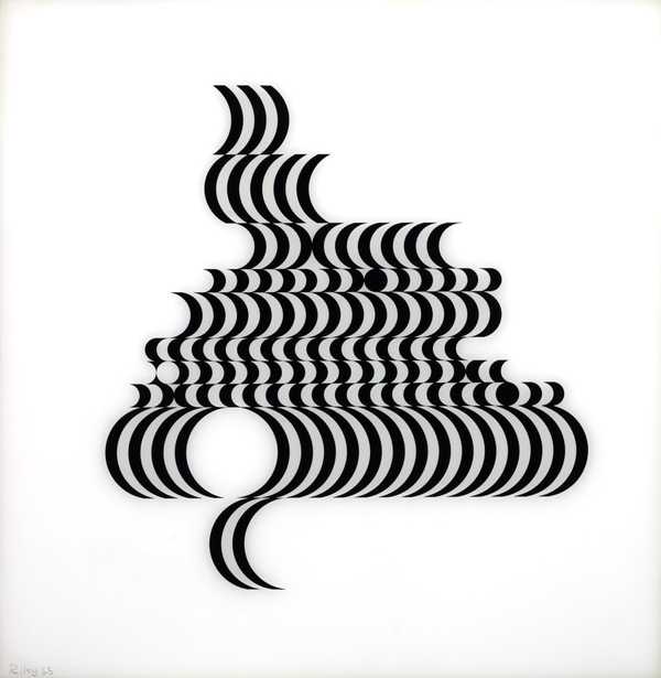 ‘Untitled [Fragment 2/10]‘, Bridget Riley, 1965 | Tate