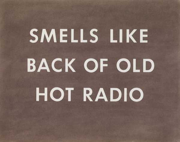 SMELLS LIKE BACK OF OLD HOT RADIO