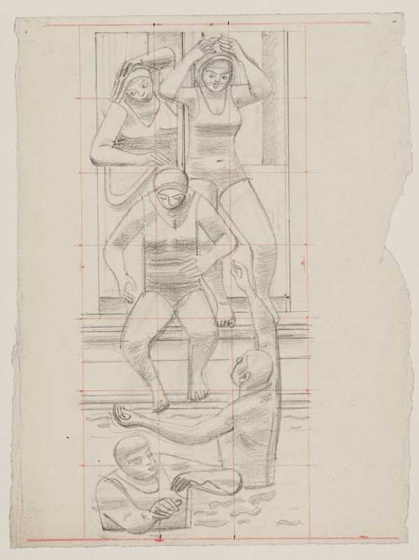 Study for ‘The Swimming Bath’