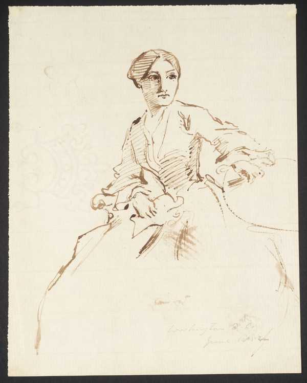 [title not known] Verso: Sketches of Heads and Shoulders