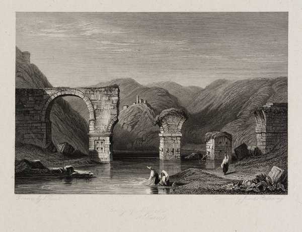 Bridge of Augustus at Narni, engraved by James Redaway