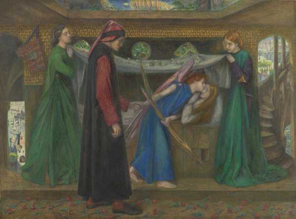 ‘Dante’s Dream at the Time of the Death of Beatrice‘, Dante Gabriel ...