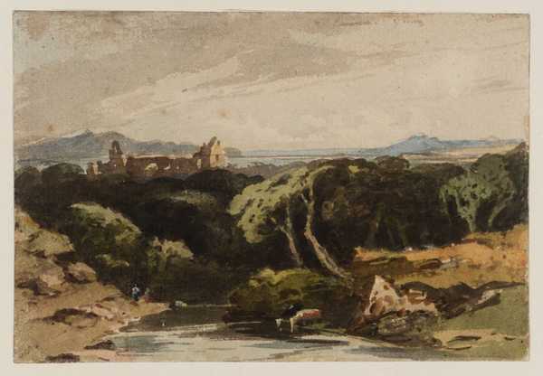 Landscape Composition, a Ruined Church in the Distance