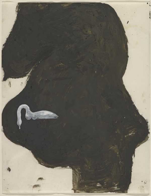 Pregnant Woman with Swan