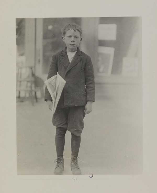 Robert Paul, 216 Johnson Street, 10 year old newsy. Found at 11 P. N. with 12 papers near ? Hotel. Been at it 4 years. Often sells until midnight. He and brother make about $1.50 a day. Goes to school little. Sells around the college inn