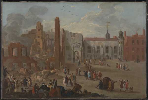 The Inner Temple after the Fire of 4 January 1737