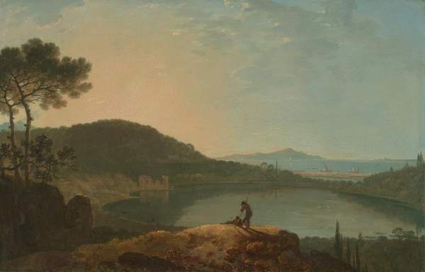Lake Avernus and the Island of Capri