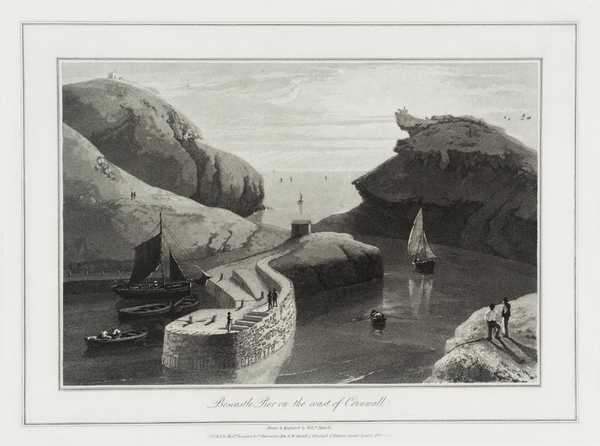 Boscastle Pier on the Coast of Cornwall