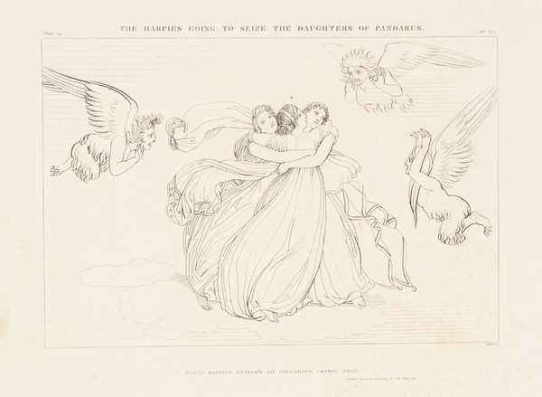 The Harpies Going to Seize the Daughters of Pandarus