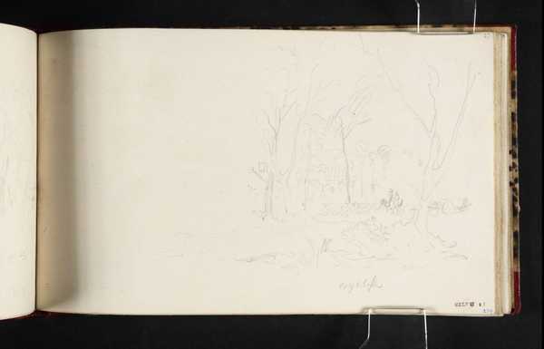 Turner Rokeby ‘Wycliffe, near Rokeby, with a Passing Cart‘, Joseph Mallord William ...