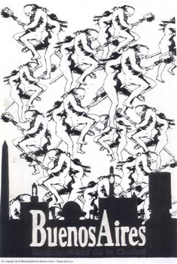 Logo of the Municipality of Buenos Aires + ‘Witches’ by Goya