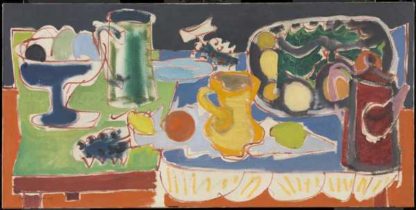 ‘The Long Table with Fruit : 1949‘, Patrick Heron, 1949 | Tate