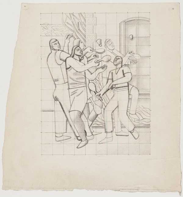 Study for ‘Shuttlecocks’