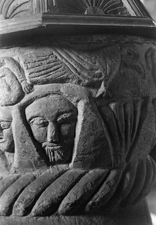 ‘‘Photograph of a font at All Saints Church in South Milton, Devon‘, John Piper, [c.1930s–1980s]‘, John Piper, [c.1930s... 