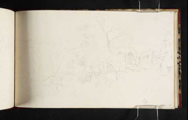 Turner Rokeby ‘Egglestone Abbey, Mill and Bridge, with a Distant View of Rokeby ...