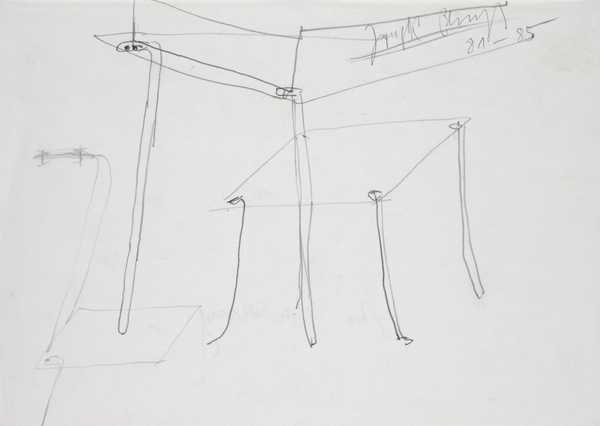 Drawing for Dominica delle Palme vitrine