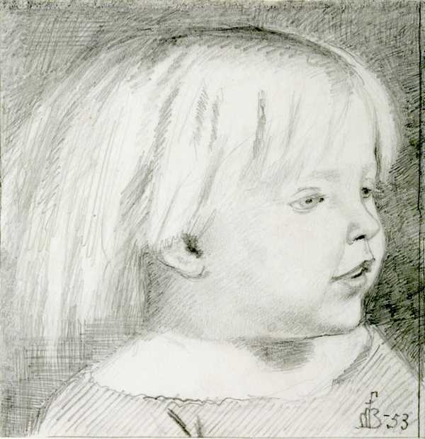 Cathy Madox Brown at the Age of Three