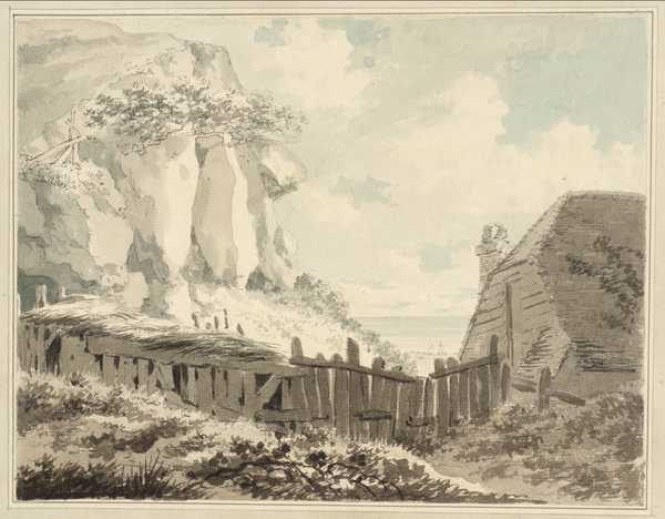 A House, Fence and Cliff at Undercliff, Isle of Wight